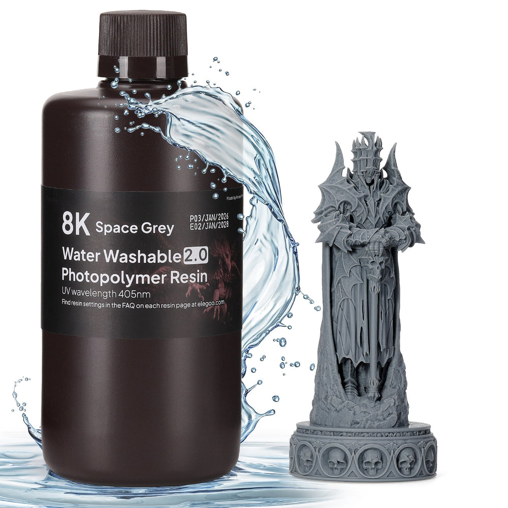 ELEGOO 8K Water-Washable Resin V2.0
